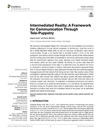 Intermediated Reality: A Framework for Communication through Tele-Puppetry